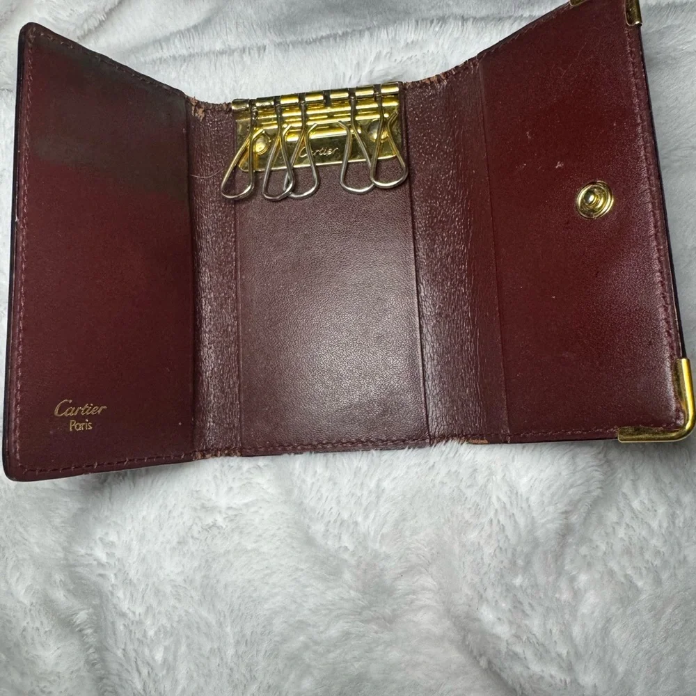 Cartier Must Leather Line 6 Key Holder/Case.
